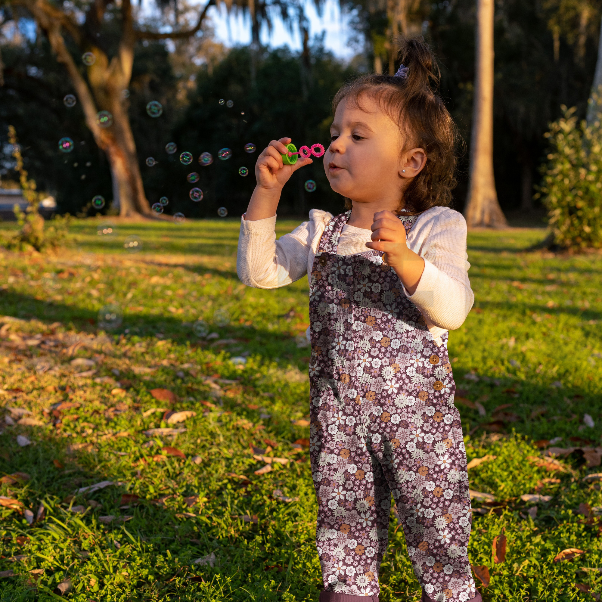 BABYCORD FLOWERS ARMY GREEN (high resolution) #7