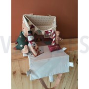 FINE POPLIN GINGERBREAD DOLLHOUSE PANEL MULTICOLOUR (thumbnail) #7