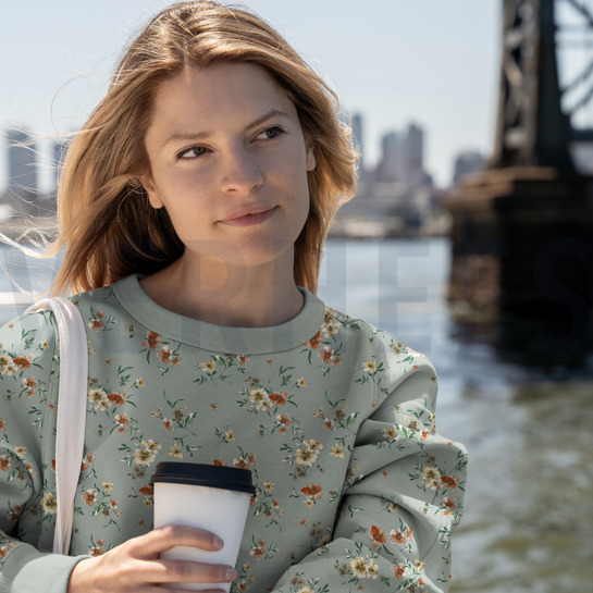 SWEAT DIGITAL FLOWERS BLACK #7