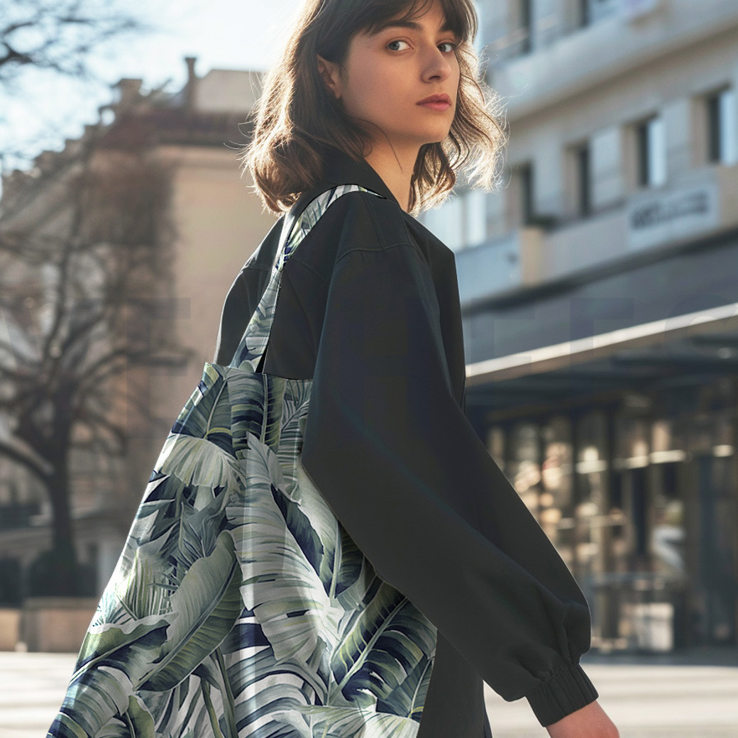 CANVAS DIGITAL LEAVES GREEN #7