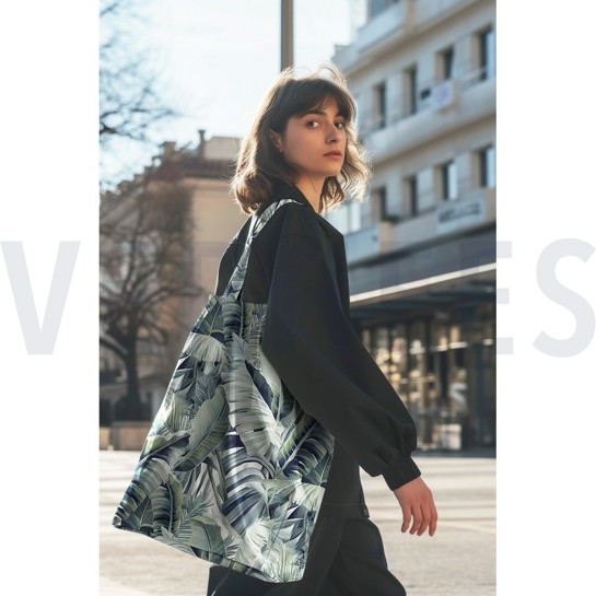 CANVAS DIGITAL LEAVES GREEN #7