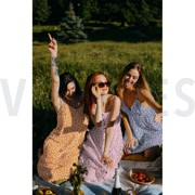 VISCOSE POPLIN STRETCH SMALL FLOWERS ORANGE (thumbnail) #7