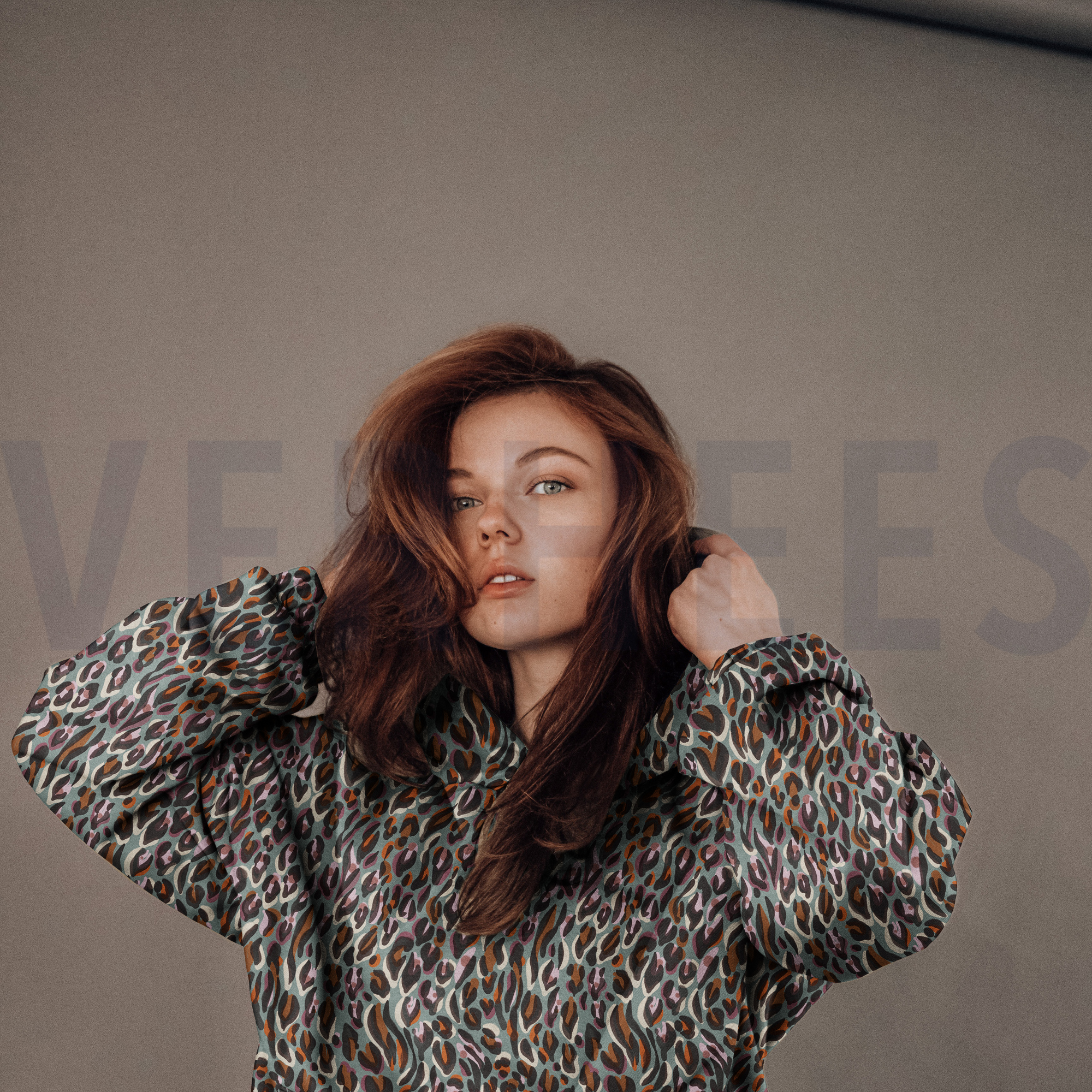 FRENCH TERRY DIGITAL ANIMAL SKIN CINNAMON (high resolution) #7