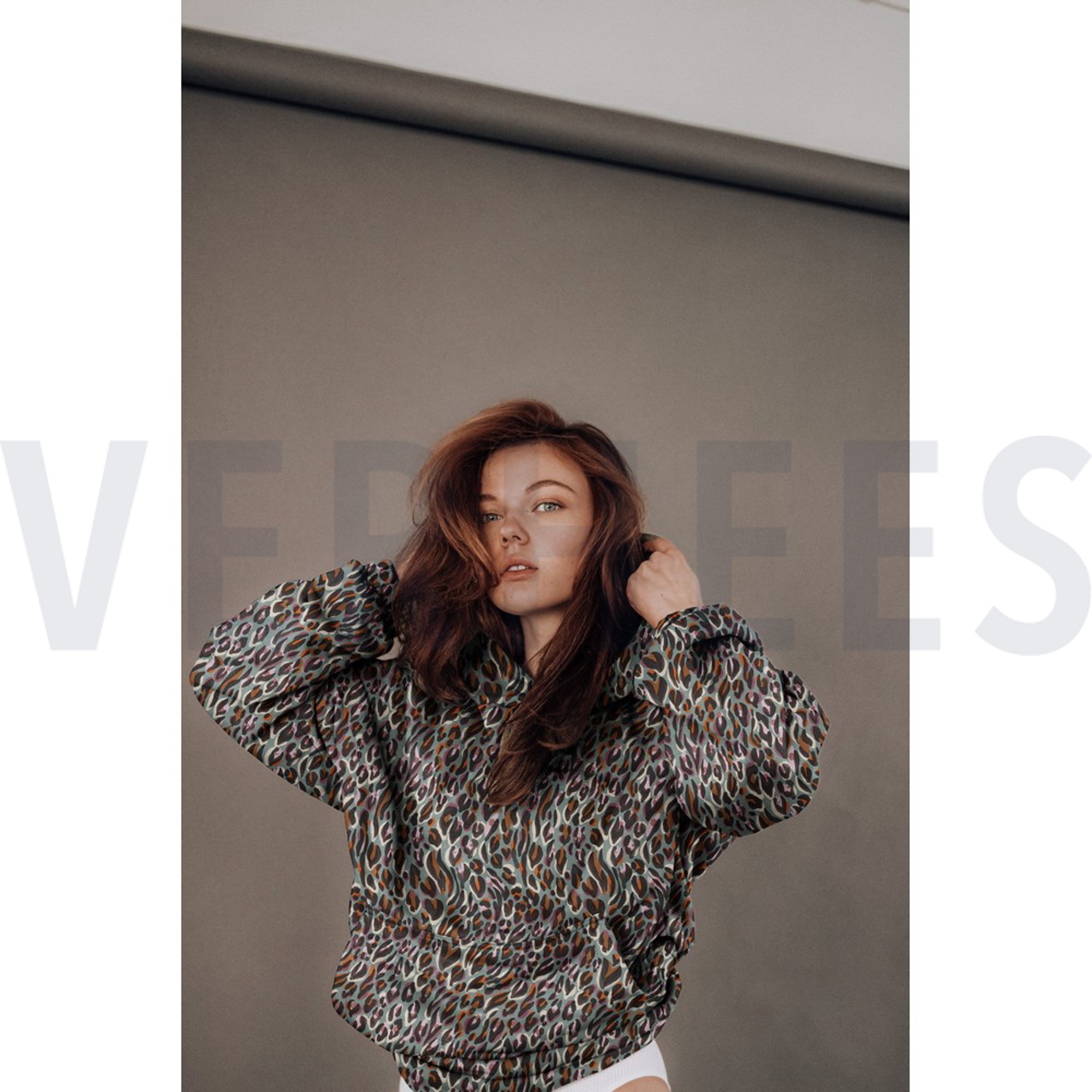 FRENCH TERRY DIGITAL ANIMAL SKIN DARK MINT (high resolution) #7