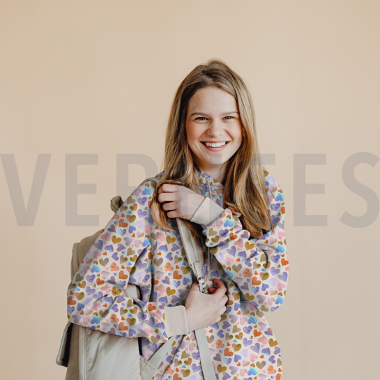 FRENCH TERRY DIGITAAL HARTEN ECRU #7