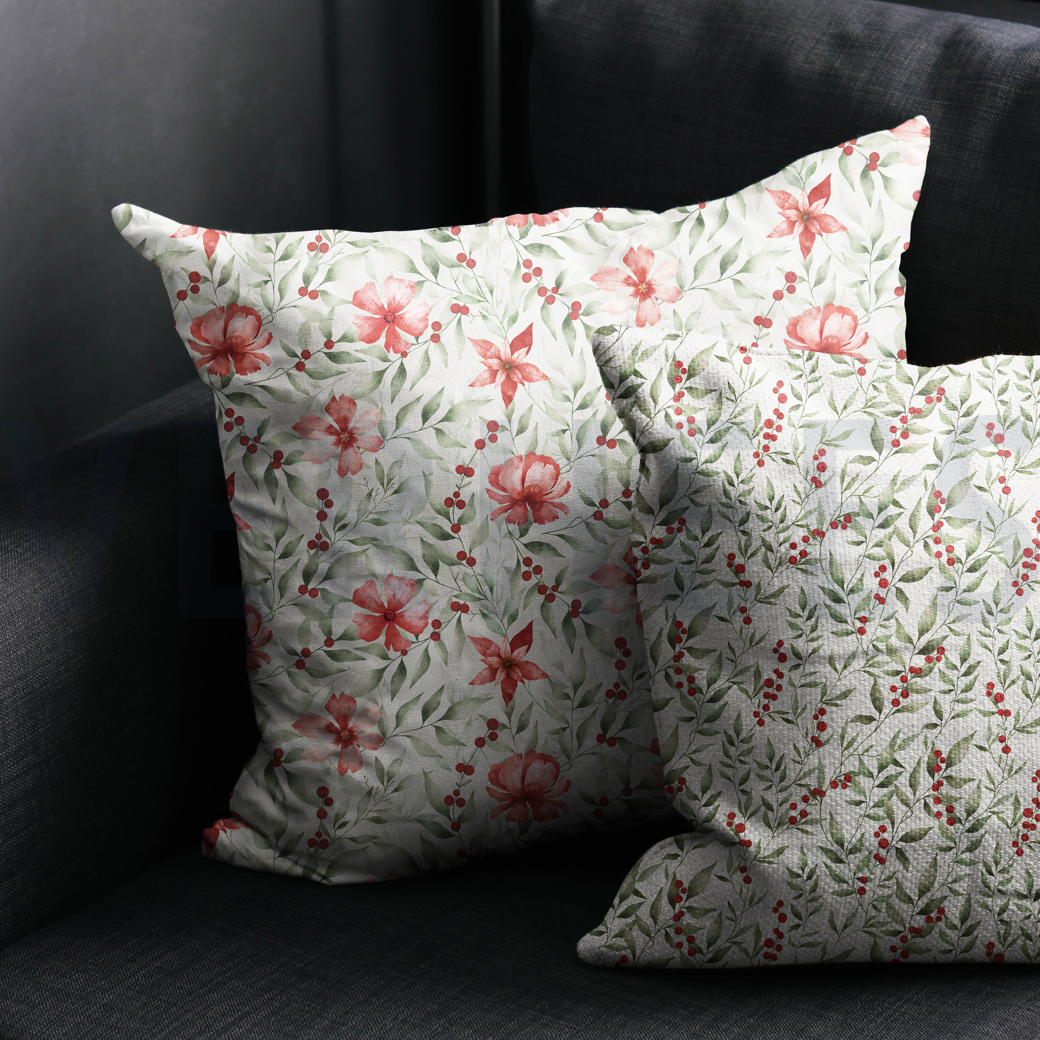CANVAS DIGITAL WINTER BERRIES LINEN LOOK #7