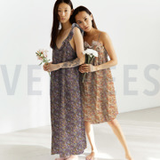 POPLIN SMALL FLOWERS NAVY (thumbnail) #7