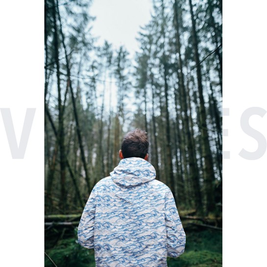 SOFTSHELL DIGITAL MOUNTAINS WHITE / LIGHT BLUE #7