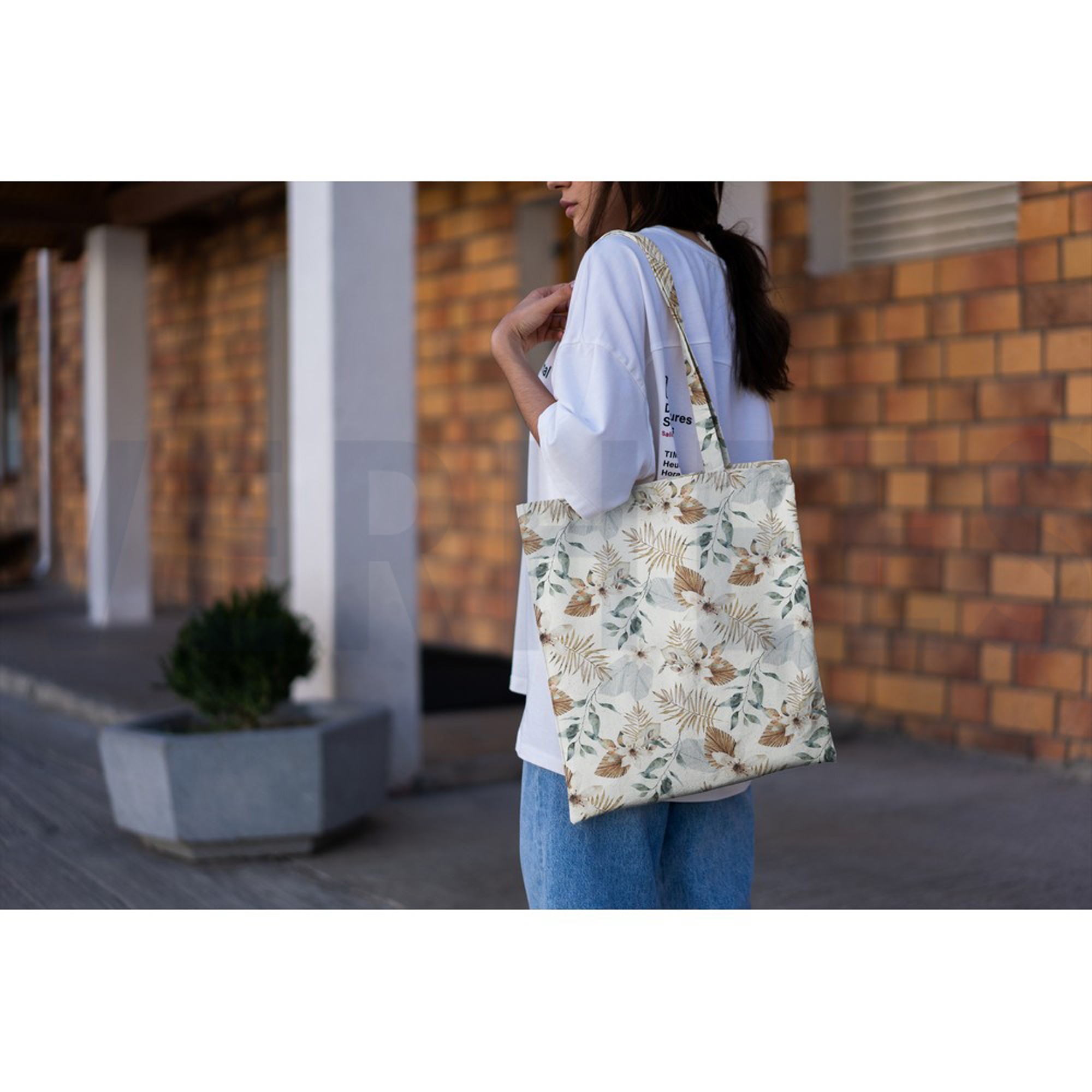 CANVAS DIGITAL LEAVES WHITE (high resolution) #7