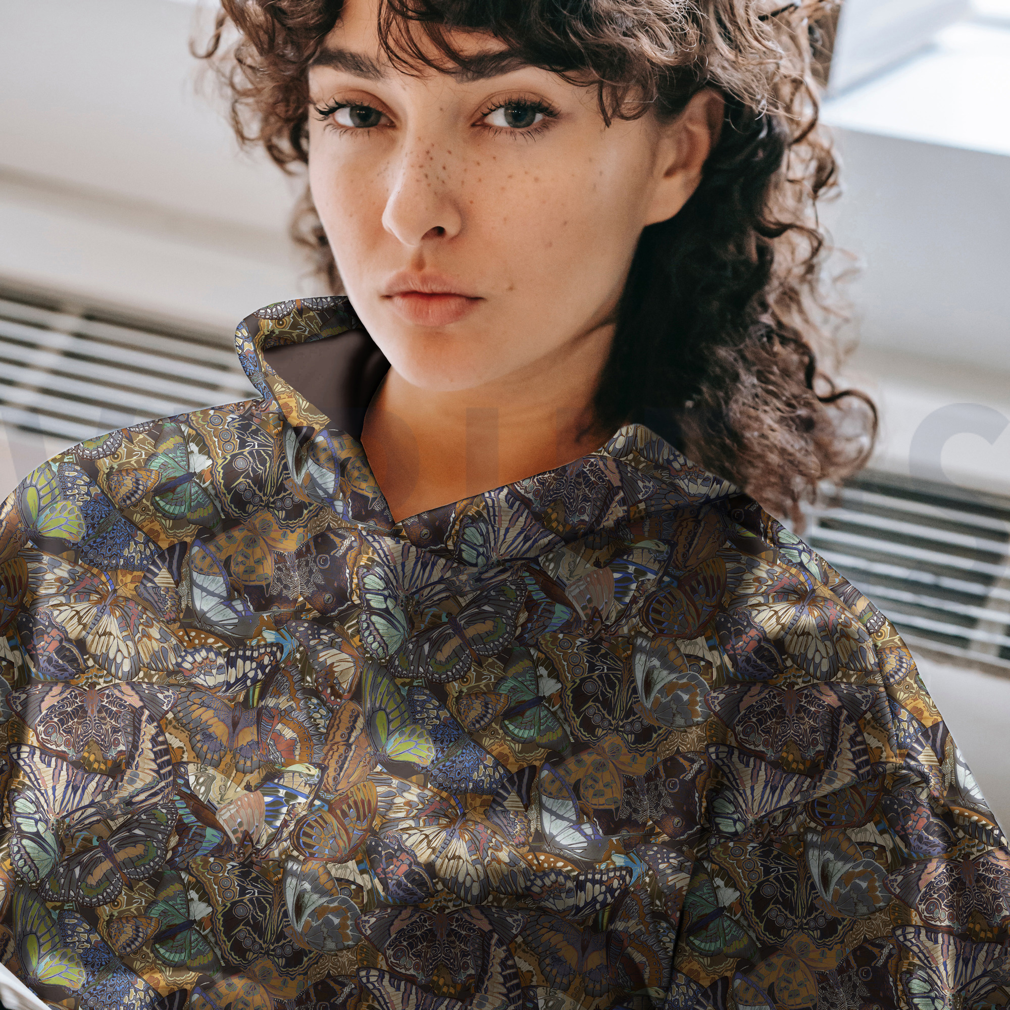 FRENCH TERRY DIGITAL BUTTERFLY DARK GREY (high resolution) #7