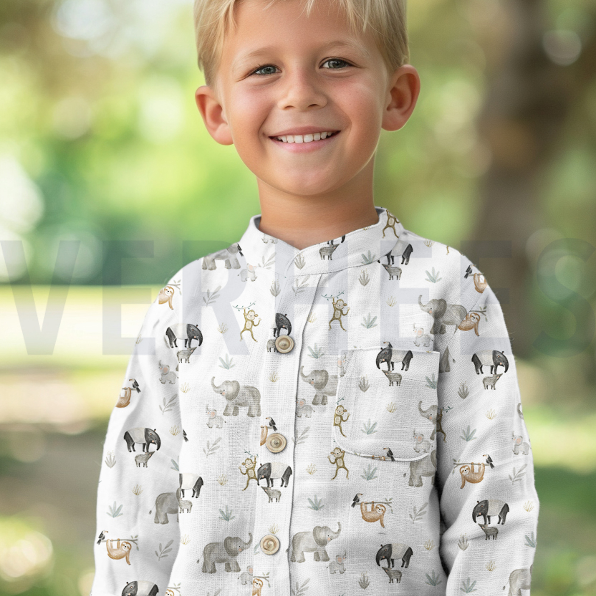 FINE POPLIN DIGITAL SAFARI ANIMALS OFF-WHITE (high resolution) #7