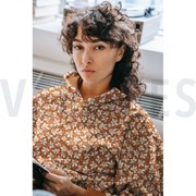 FRENCH TERRY FLOWERS NAVY (thumbnail) #7