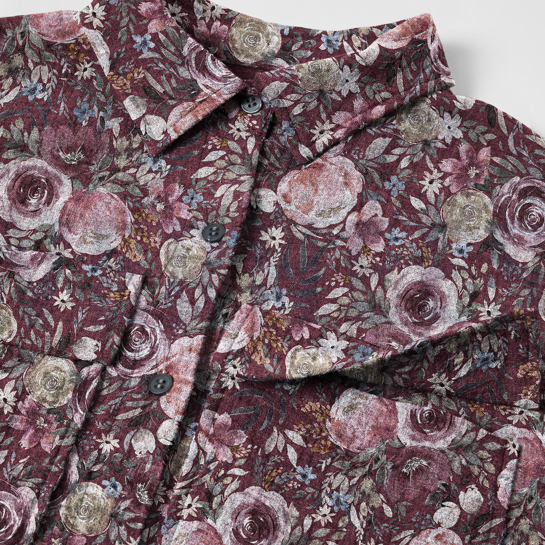 DOUBLE GAZE DE COTON FLEURS BLANC #7