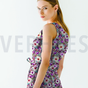 POPLIN DIGITAL FLOWERS MAUVE (thumbnail) #7