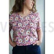 POPLIN DIGITAL FLOWERS MAUVE (thumbnail) #7