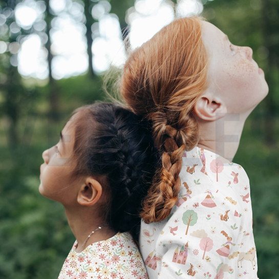 POPLIN CASTLES WHITE #7