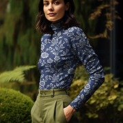 VISCOSE JERSEY FLOWERS BLUE (thumbnail) #7