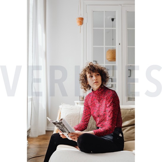 VISCOSE JERSEY DIGITAL FLOWERS RED #7