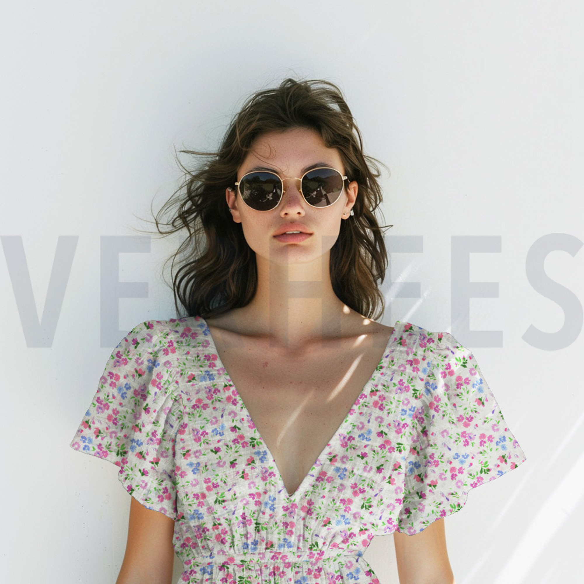 DOUBLE GAUZE DIGITAL FLOWERS OFF-WHITE (high resolution) #7