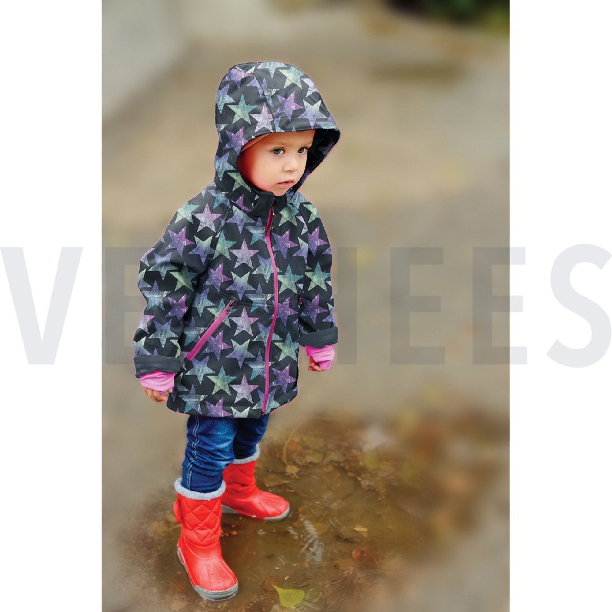 SOFTSHELL DIGITAL STARS DARK BROWN (high resolution) #7