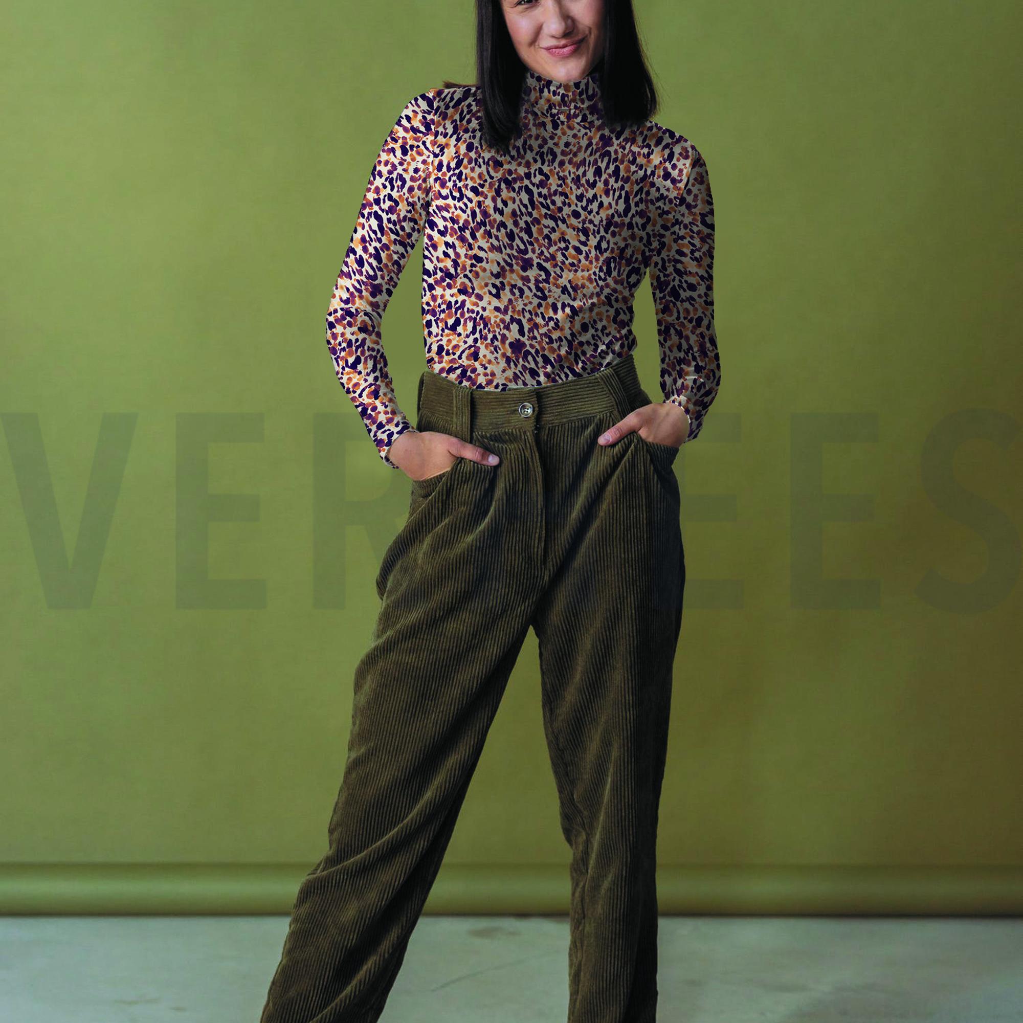 LINEN JERSEY DIGITAL LEOPARD PRINT GREEN (high resolution) #7