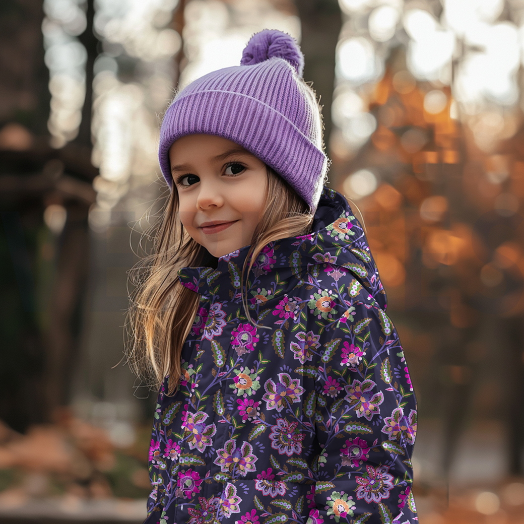 SOFTSHELL DIGITAL FLOWERS NAVY #7
