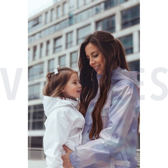 RAINCOAT ABSTRACT PINK #7