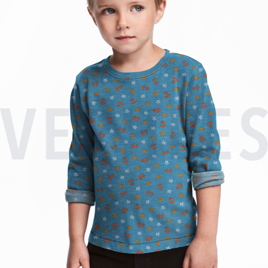 JERSEY PIRATEN JEANSBLAU #7