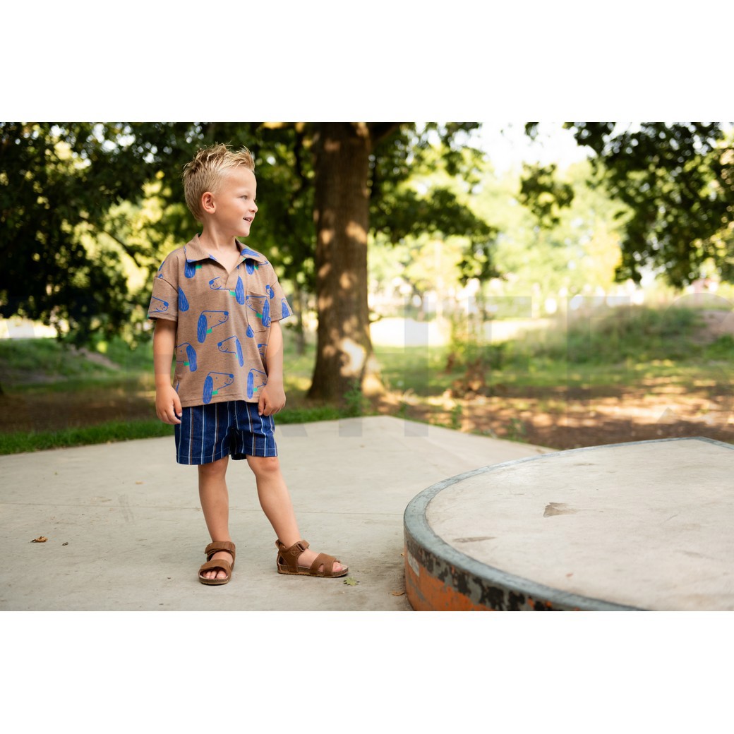 JERSEY MELANGE DOGS ECRU #7