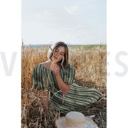 LINEN YARN DYED STRIPE RUST (thumbnail) #7
