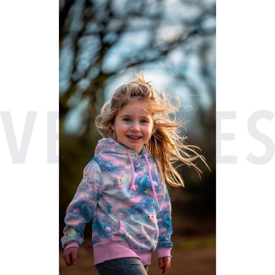 FRENCH TERRY DIGITAL FAIRIES PINK #7