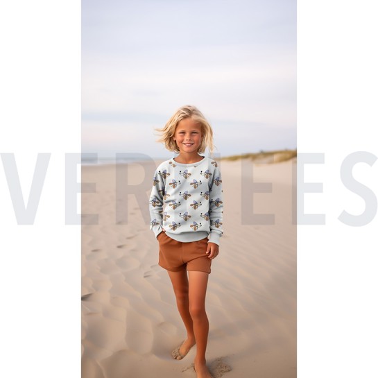 FRENCH TERRY DOGS AND HEARTS PURPLE #7