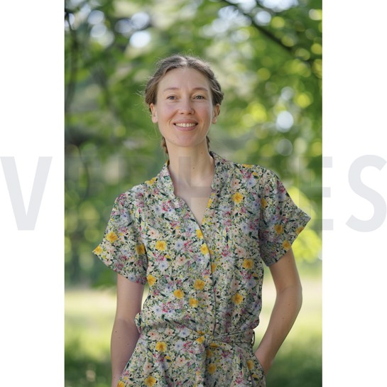 LINEN VISCOSE CREPE DIGITAL FLOWERS MULTICOLOUR #7