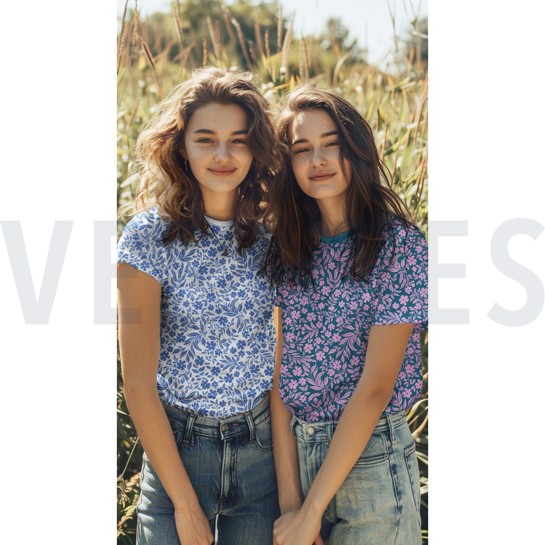 JERSEY FLOWERS WHITE #7