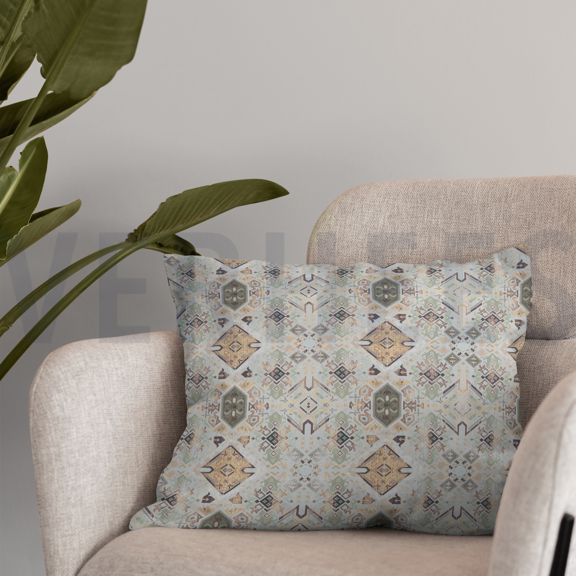 CANVAS DIGITAL GEOMETRIC BEIGE (high resolution) #7