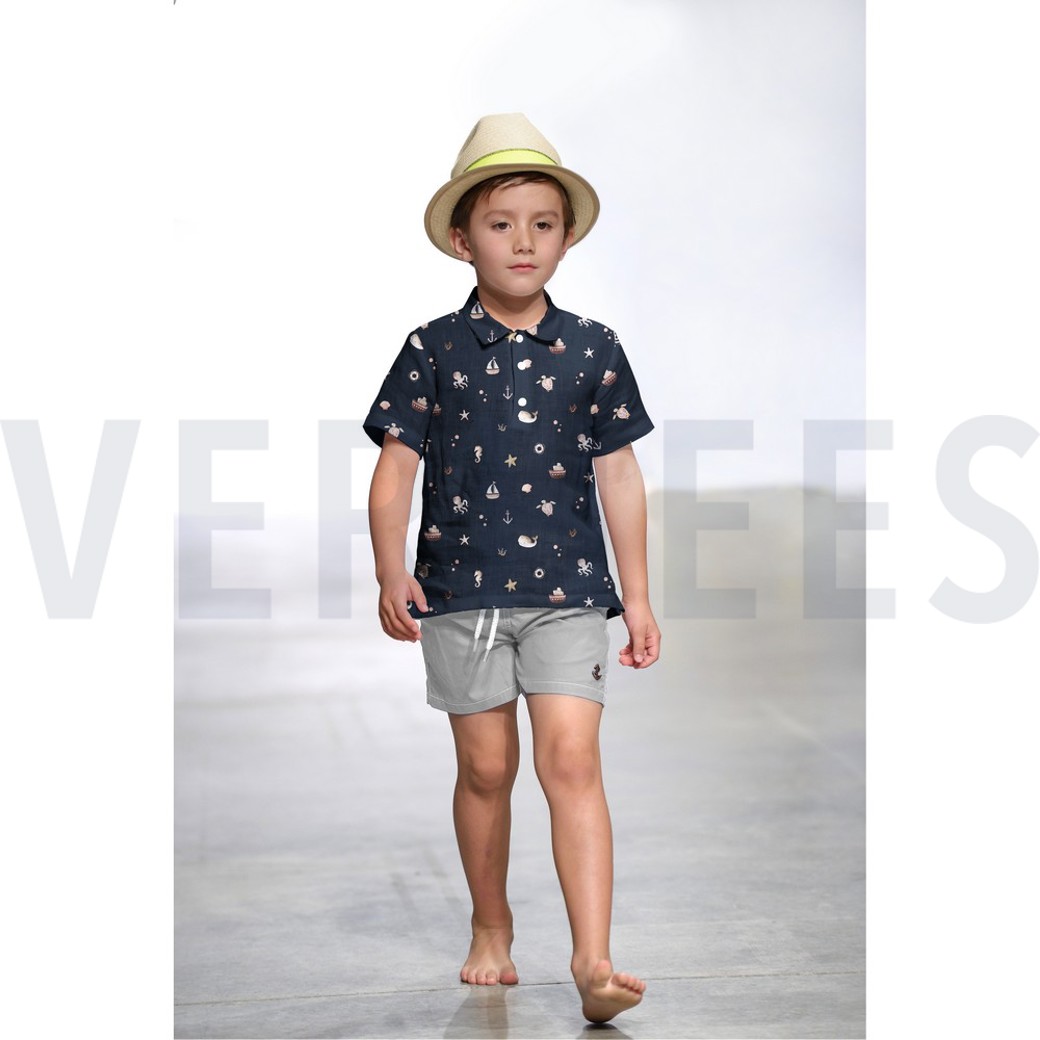 POPLIN DIGITAL MARTIME SAND #7