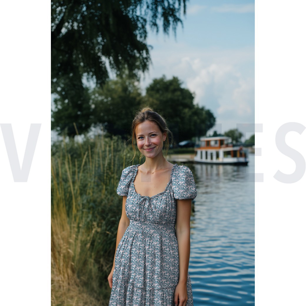 HANDCRAFTED BLOCK-PRINTED COTTON FLOWERS LILAC #7