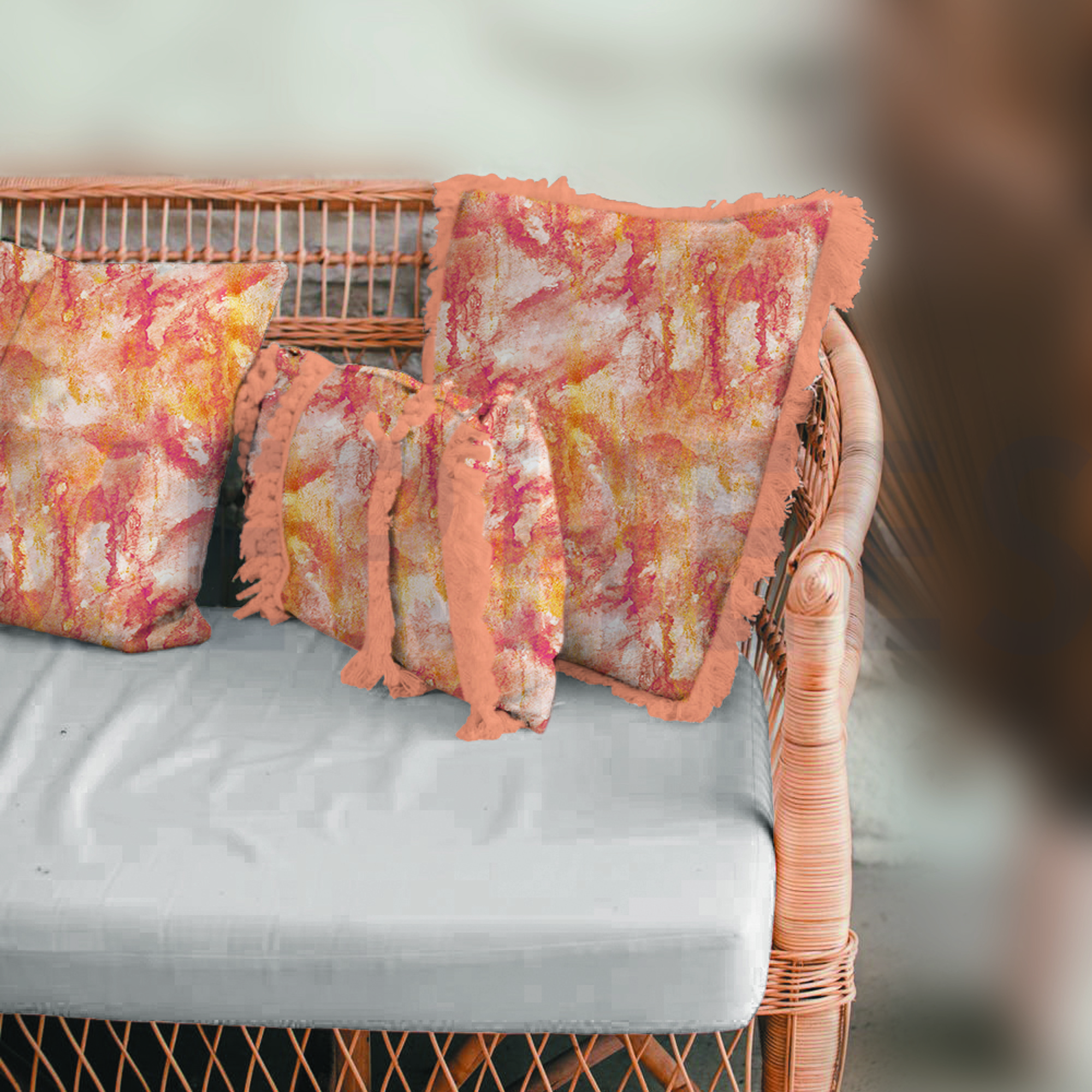 CANVAS DIGITAL MARBLE SALMON / GOLD (high resolution) #7