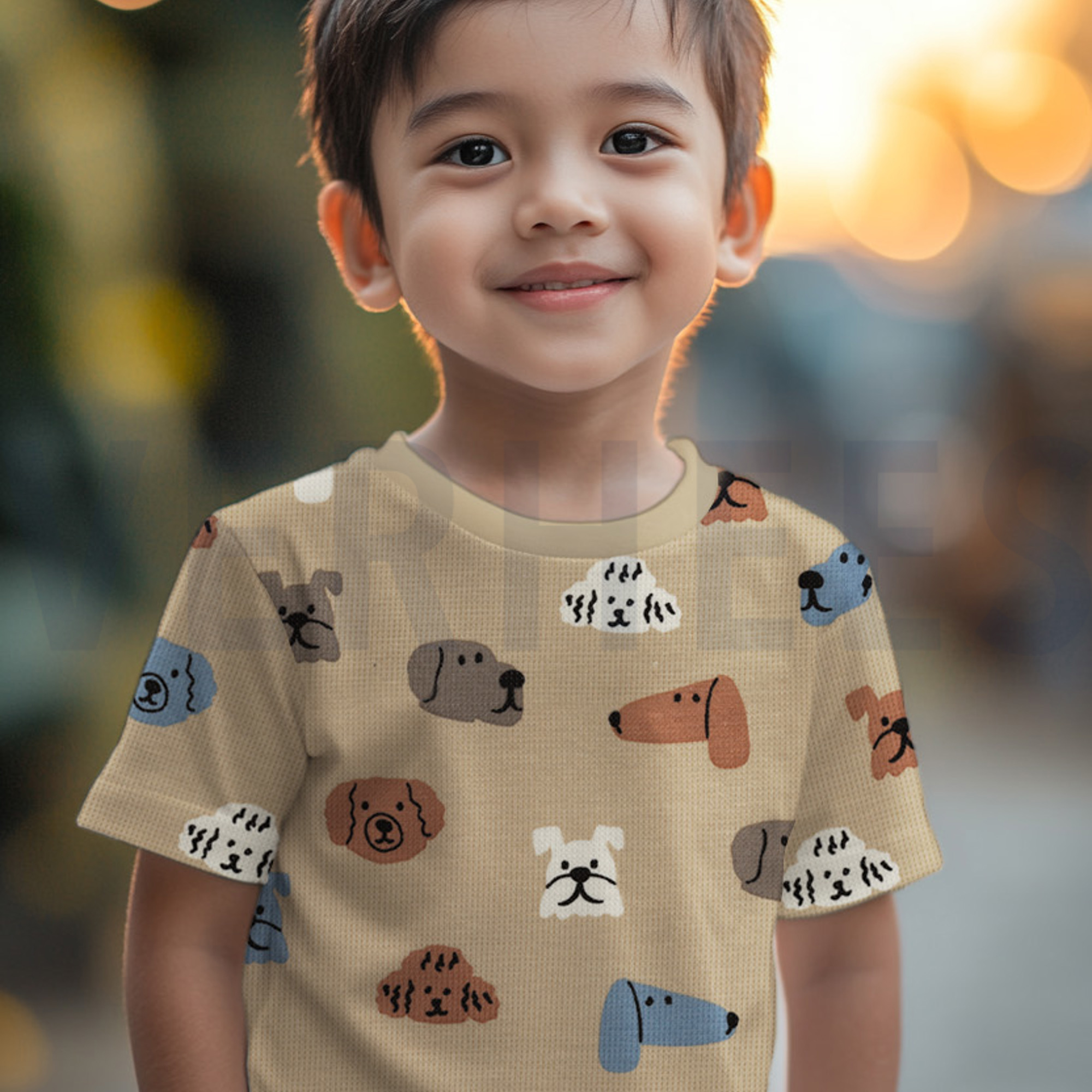 WAFFLE JERSEY DOGS LIGHT BROWN (high resolution) #7