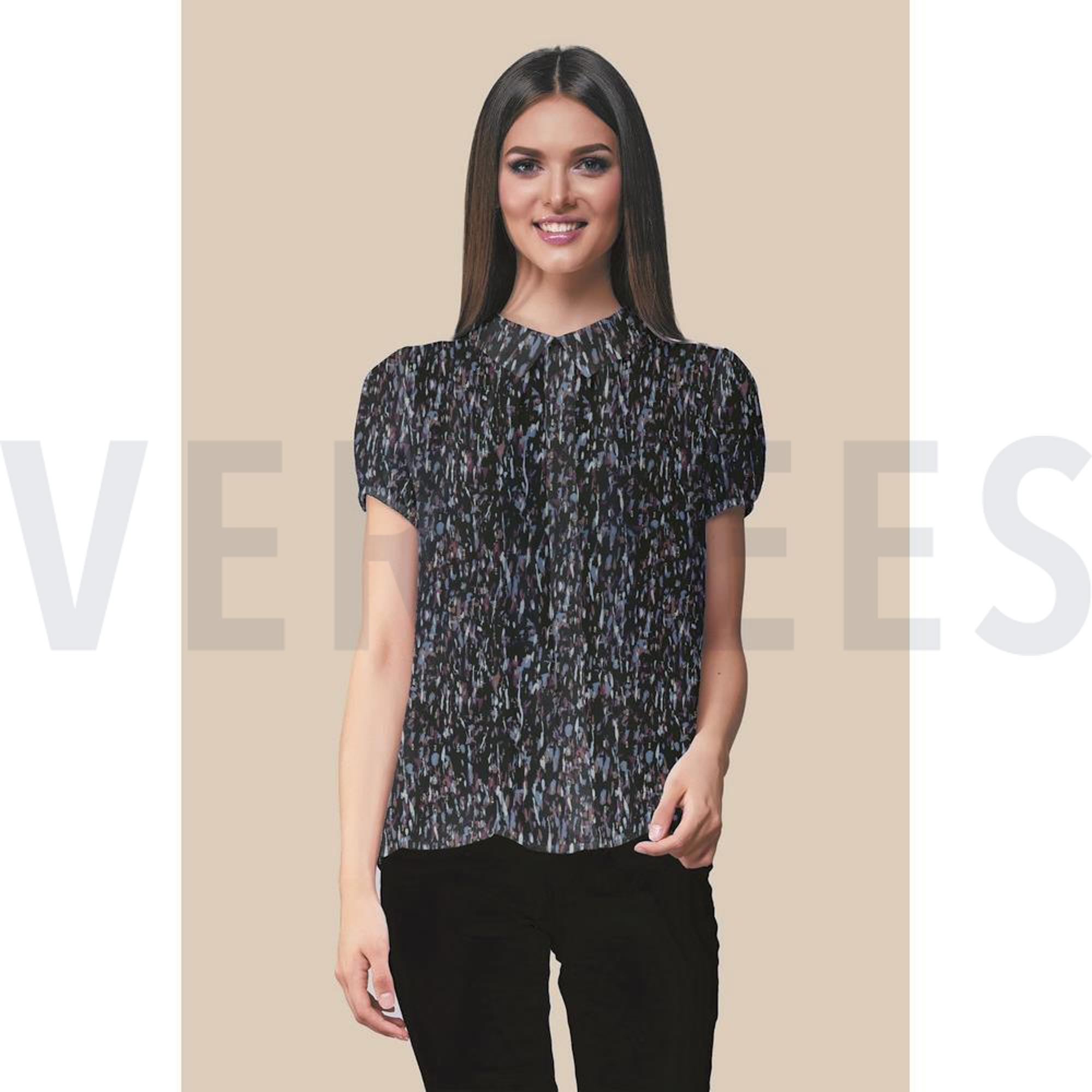 VISCOSE LUREX ABSTRACT NAVY (high resolution) #7