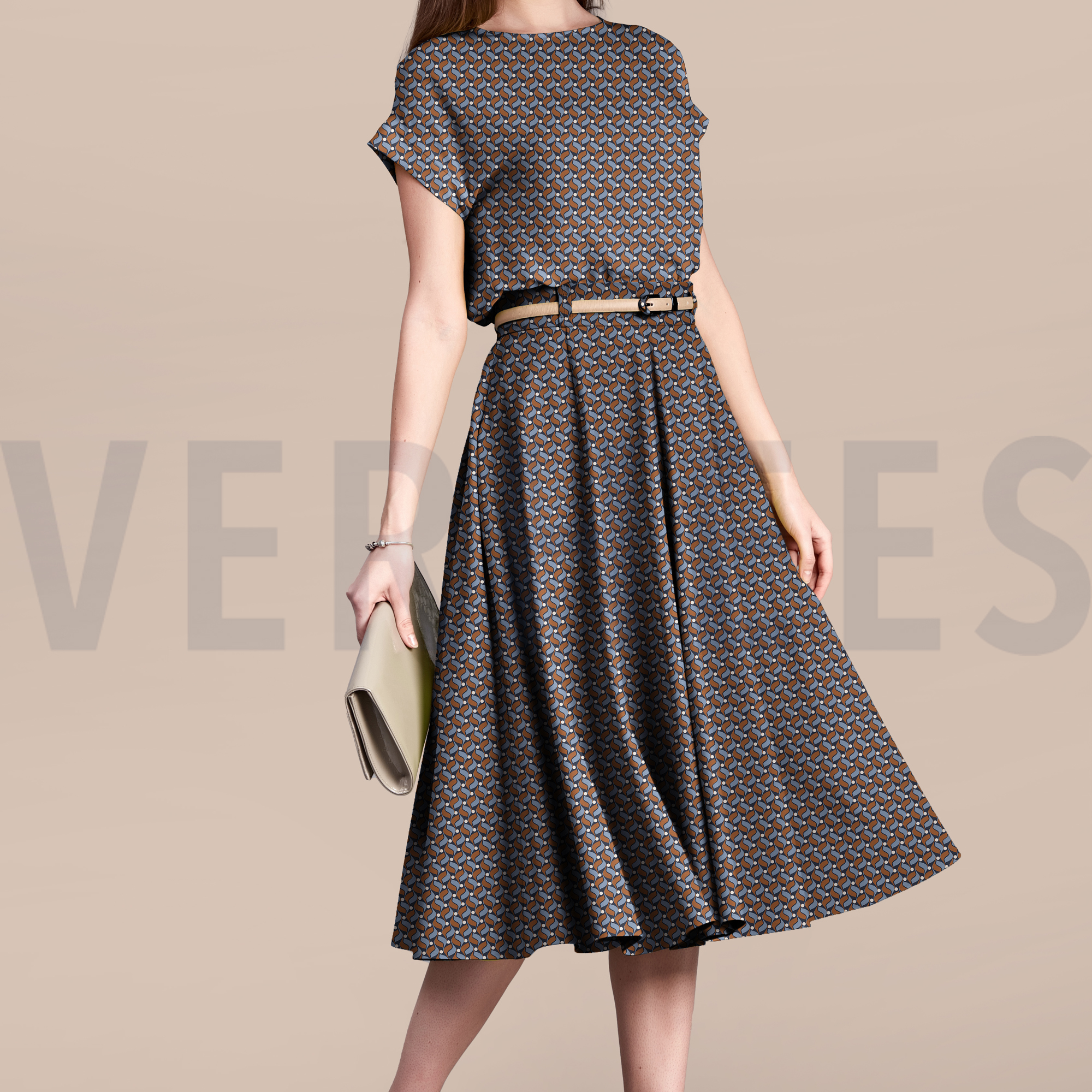 VISCOSE ROSELLA STRETCH ABSTRACT DARRK BROWN (high resolution) #7
