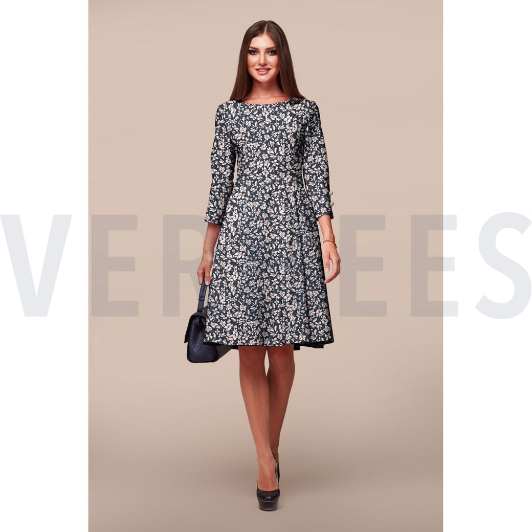 ROSELLA STRETCH FLOWERS OLIVE #7