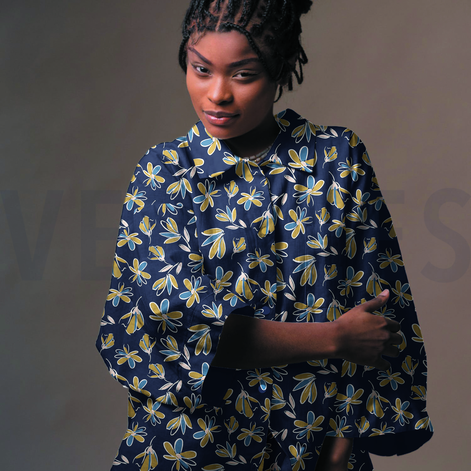 LINEN VISCOSE WASHED FLOWERS BRIQUE (high resolution) #7