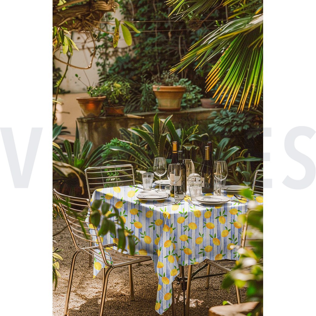 CANVAS DIGITAL LEMONS BLUE #7