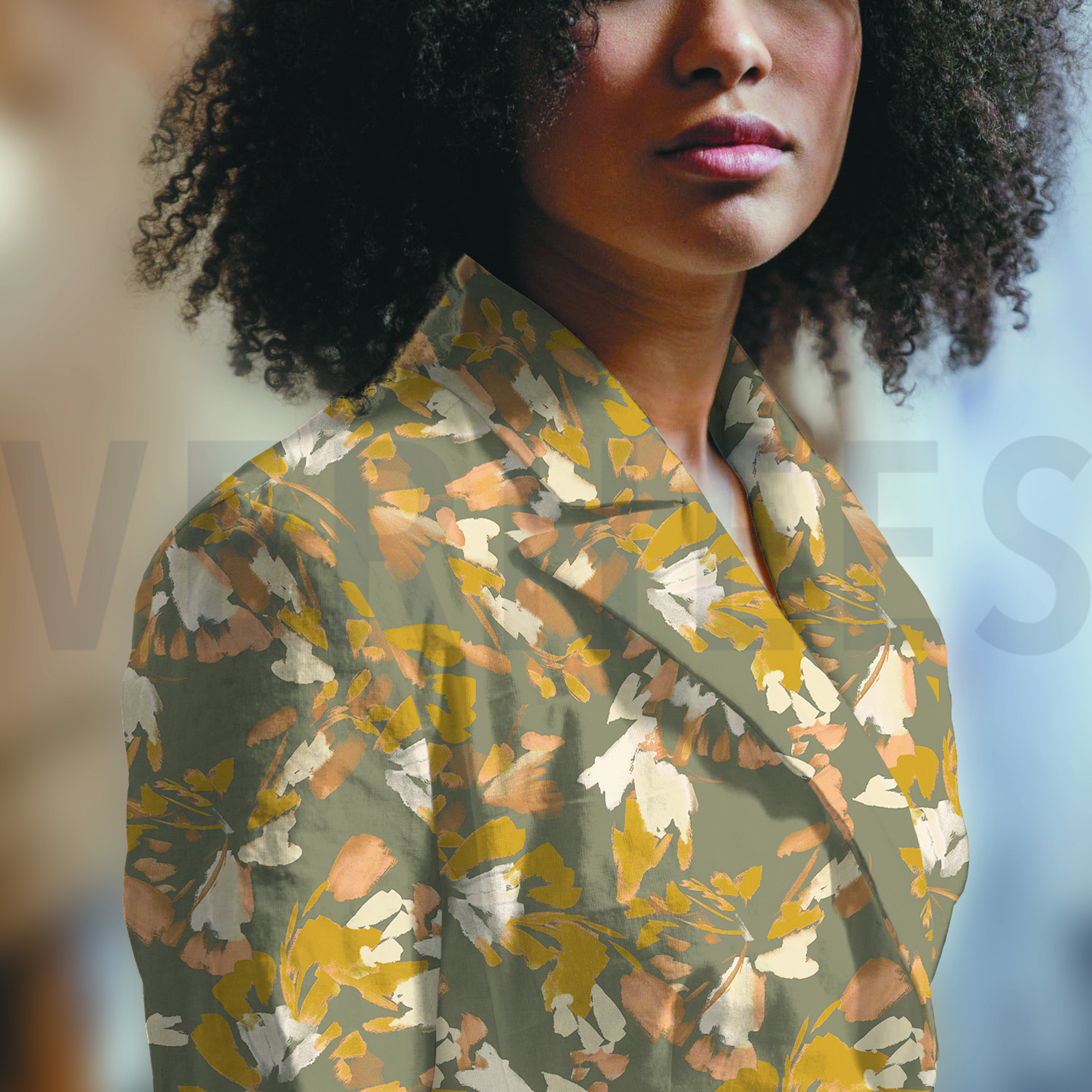 LINEN WASHED DIGITAL SPOTS TAUPE (high resolution) #7