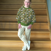 SWEAT DIGITAL FLOWERS FOREST GREEN (thumbnail) #7