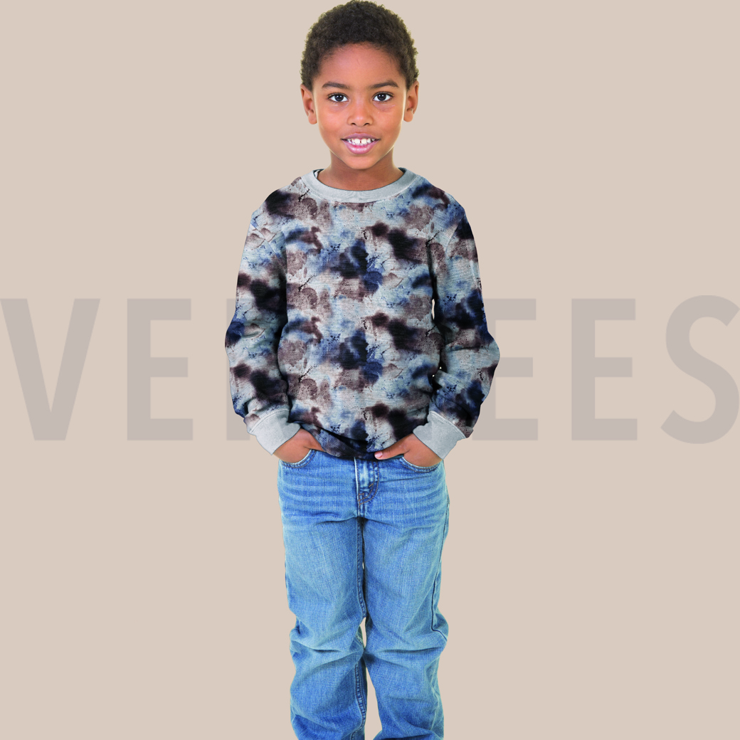SWEAT DIGITAL TIE DYE MOSS GREEN/ RUST #7