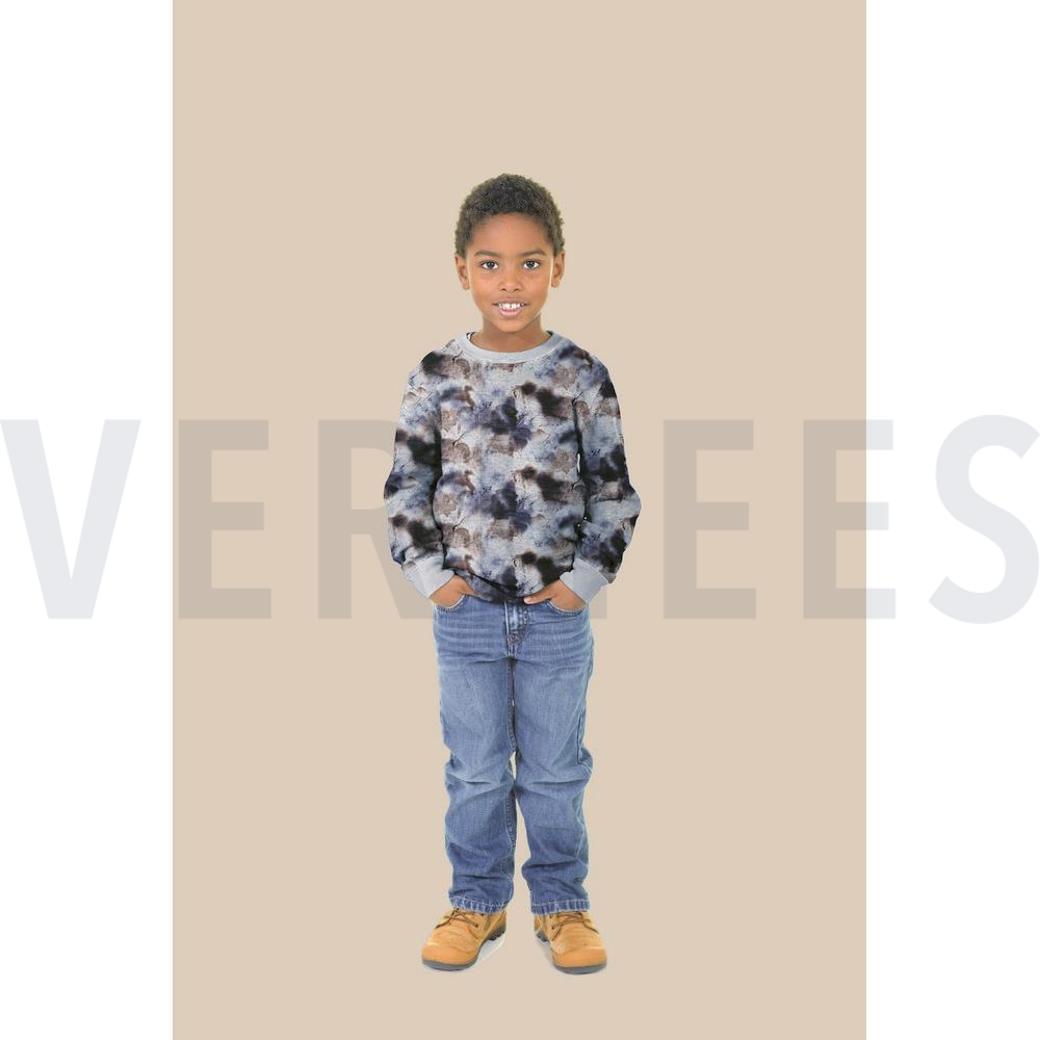 SWEAT DIGITAL TIE DYE NAVY/ COGNAC #7
