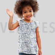 JERSEY DIGITAL EUCALYPTUS WHITE/ BRIQUE (thumbnail) #7