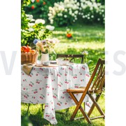 TABLECLOTH DIGITAL WATERPROOF CHERRIES WHITE (thumbnail) #7